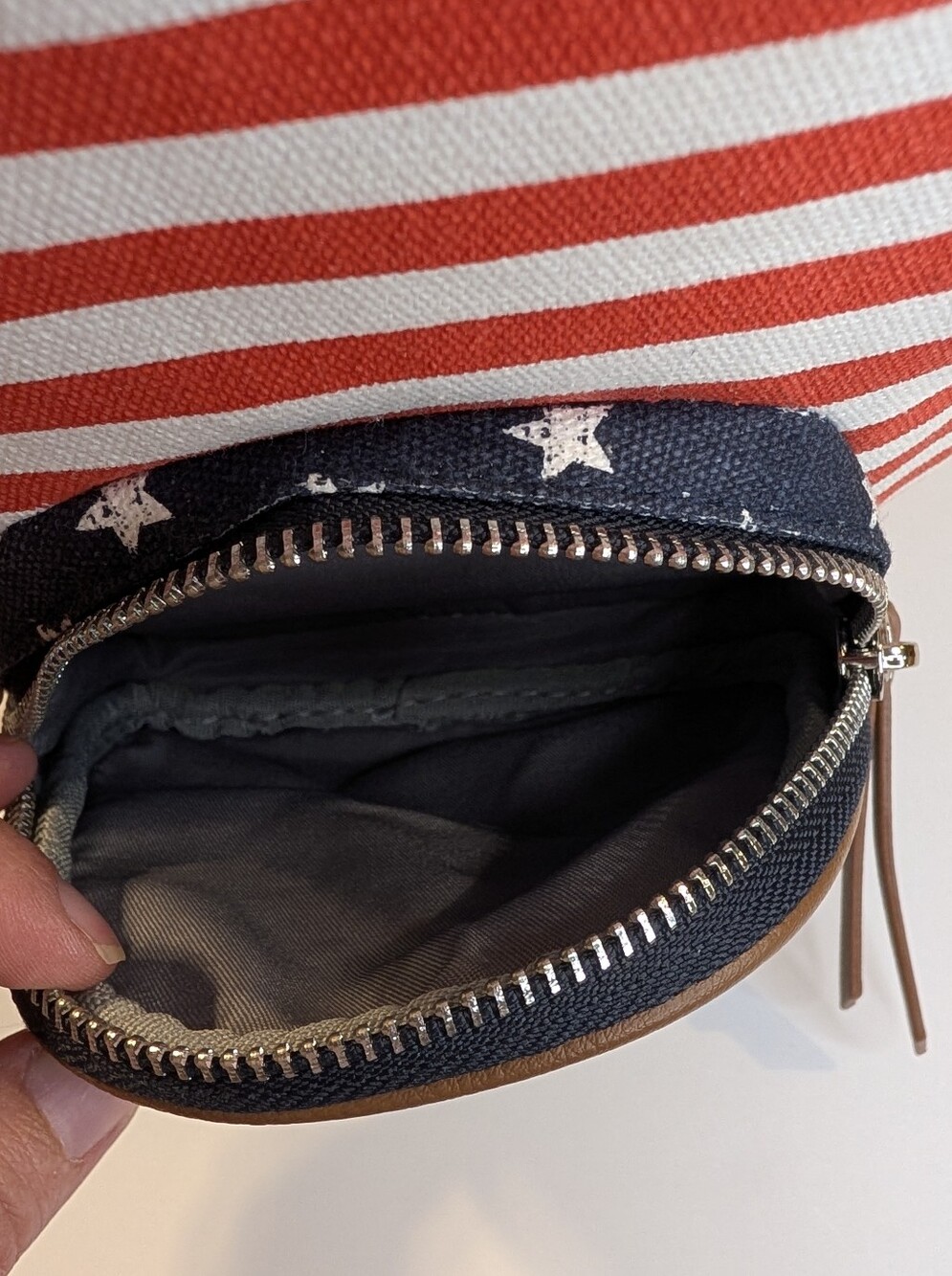 Mad Love Canvas Americana Sling Crossbody Bag - Picture 10 of 16